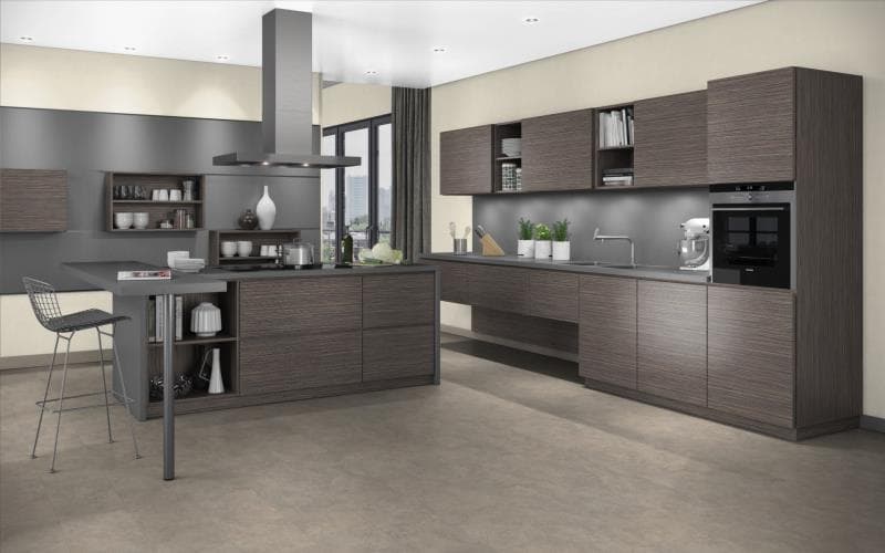 Elite Made To Measure Matt Grey Drift Oak